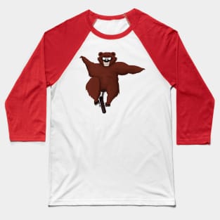 Bear on a unicycle Baseball T-Shirt